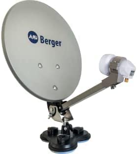Instalación de satélite móvil de Berger, Juego Completo de LNB Individual en un maletín de Camping