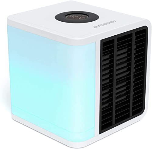 Evapolar EvaLIGHT Plus EV-1500 Refrigerador de aire evaporativo personal y humidificador/aire acondicionado portátil, color blanco