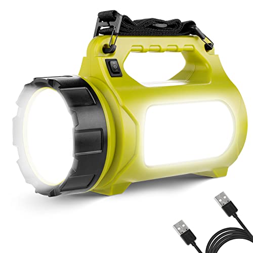Docooler Luz LED para el Pecho Recargable Linterna de Funcionamiento Nocturno con Banda Desmontable para Camping de Senderismo 