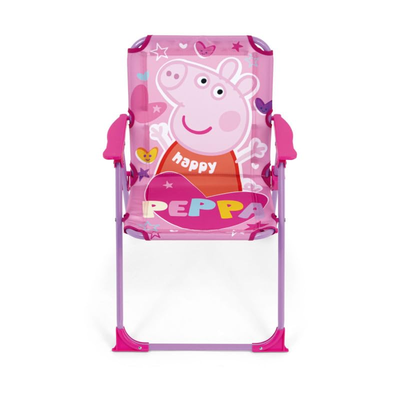 ARDITEX Silla Plegable Infantil Peppa Pig, Silla Exterior 38 x 32 x 53 cm Rosa