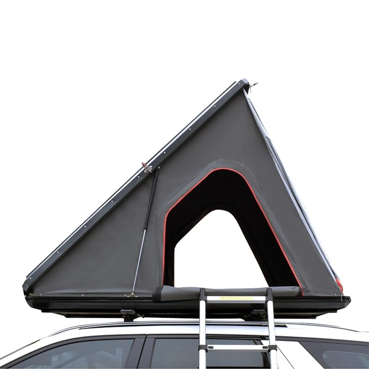 Tienda de techo, tienda de techo de coche, triángulo de aluminio duro Shell tienda de campaña para SUV MPV CUV Van