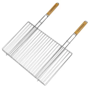 Campingaz Cesta Doble Rejilla Grande - Utensilio de Cocina para Camping y Barbacoa