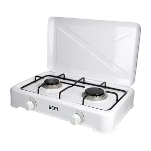 Edm Cocina de Gas 2 Fuegos - Hornillo de Camping Portátil