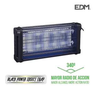 Edm Matamoscas Eléctrico 2x10w - Control de Plagas para Camping