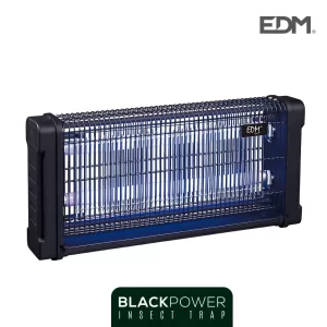 Edm Matamoscas Eléctrico 2x15W - Electrocutador de Insectos para Camping