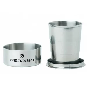 Ferrino Vaso Plegable Acero Inoxidable - Utensilio de Camping