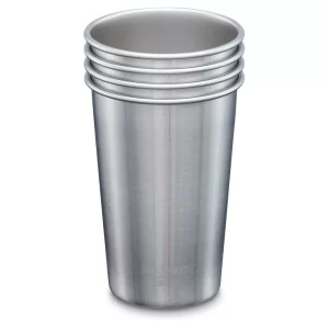 Klean Kanteen Vaso Kanteen Pint 4 Pack 470ml - Vasos de Acero Reutilizables para Outdoor