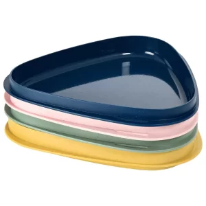 Light My Fire Plato Apilable Bio De 4 Unidades - Set de Platos para Camping