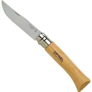 Opinel Navaja Blister N°10 - Cuchillo Plegable de Acero Inoxidable para Outdoor