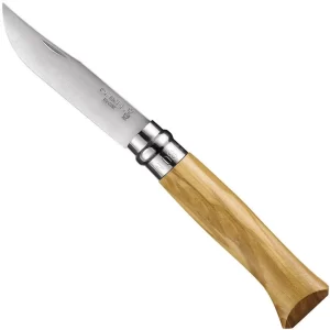 Opinel Nº 08 Madera de Olivo - Navaja Plegable