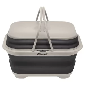 Outwell Base Plegable Para Lavar Ropa Con Asa Y Tapa - Fregadero Portátil de Camping