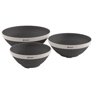 Outwell Juego de Tazones Plegables - Menaje de Cocina Compacto para Camping