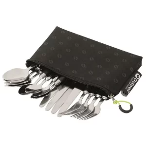 Outwell Juego de Cubiertos en Estuche Pouch - Utensilios de Camping y Exterior