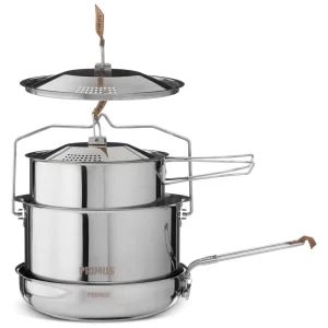 Primus Juego De Cocina Para Fogata - Menaje de Acero Inoxidable para Camping