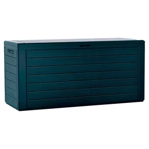 Prosperplast Arcón De Jardín De Madera 280l - Caja de Almacenamiento Exterior