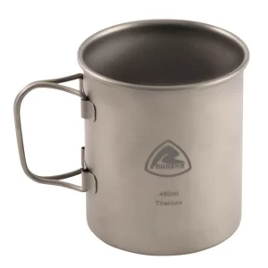 Robens Titanium Mug 450ml - Taza de Titanio Ultraligera para Camping