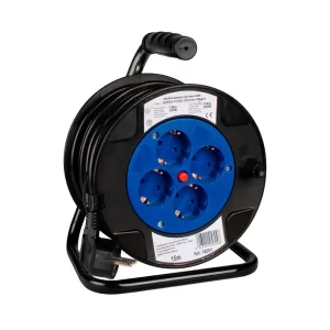 Solera Bobina De Cable - Enrollador Eléctrico 4 Tomas 15m