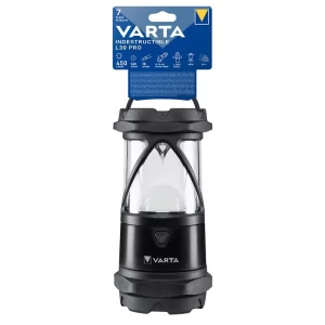 Varta Lámpara Indestructible L30 Pro Extreme - Linterna de Camping Extremadamente Resistente