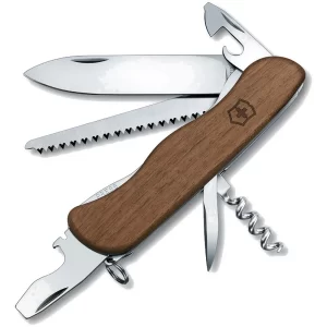 Victorinox Multiherramienta Forester - Navaja de Bolsillo con Cachas de Nogal